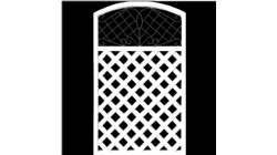 白色铁艺斜格栅1380