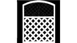 白色铁艺斜格栅1080