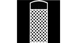 白色铁艺斜格栅1980