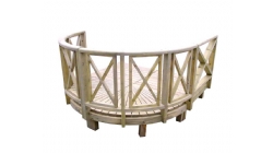 ACQ花园平台 X护栏-1.0坪弧形