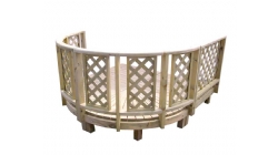 ACQ花园平台 网片护栏-1.0坪弧形