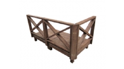 CX新款花园平台 X护栏-0.5坪