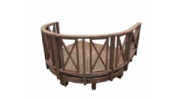 CX新款花园平台 X护栏-1.0坪弧形