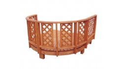 着色花园平台 网片护栏-1.0坪弧形