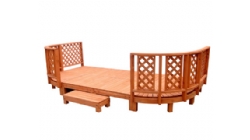 着色花园平台 网片护栏-2.0坪弧度