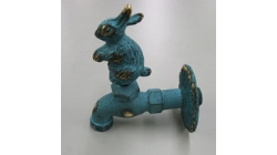 特种建材-仿古水龙头兔子绿色