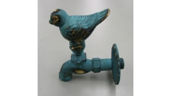 特种建材-仿古水龙头麻雀绿色