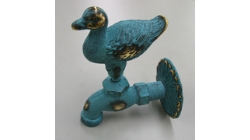 特种建材-仿古水龙头鸭子绿色